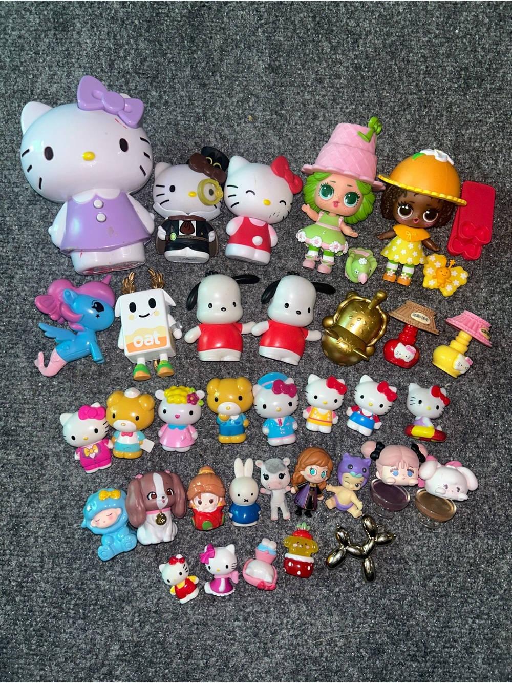 Sanrio Mixed Toy Lot (Hello Kitty, Toki Doki, Twoosie, Strawberry Shortcake LOL)